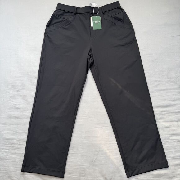 Halara Pants - NWT Halara Flex DayStretch High Waist Work Tapered Pants LARGE Black Pull On